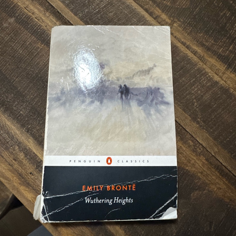 Wuthering Heights Book - Black and White